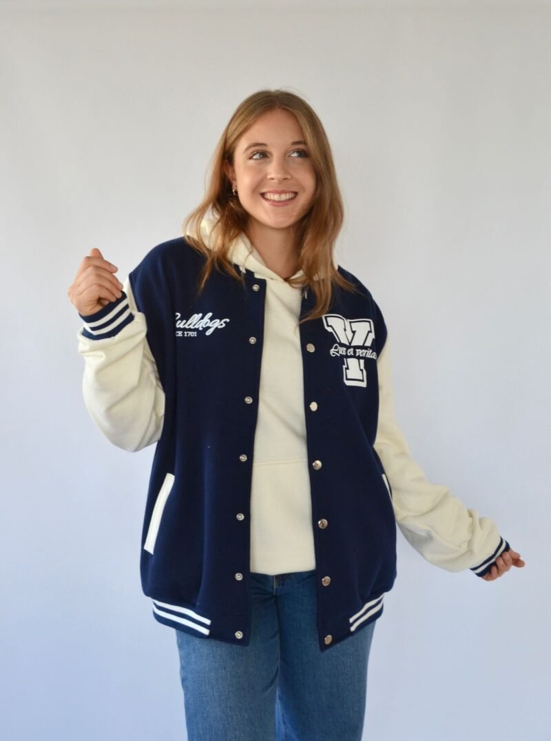 Campera Universitaria YALE (AZUL) - Imagen 3